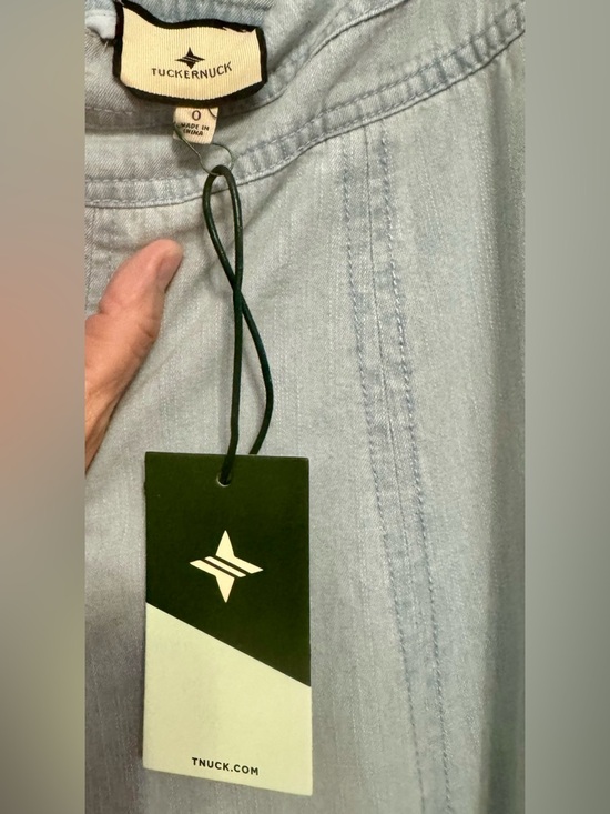 Tuckernuck Light Wash Blue Denim Brynn Panelled Maxi Skirt Size:0 NWT - Picture 10 of 10